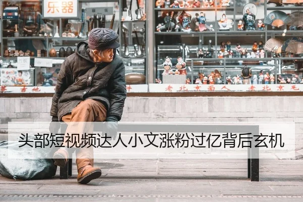 头部短视频达人小文涨粉过亿背后玄机